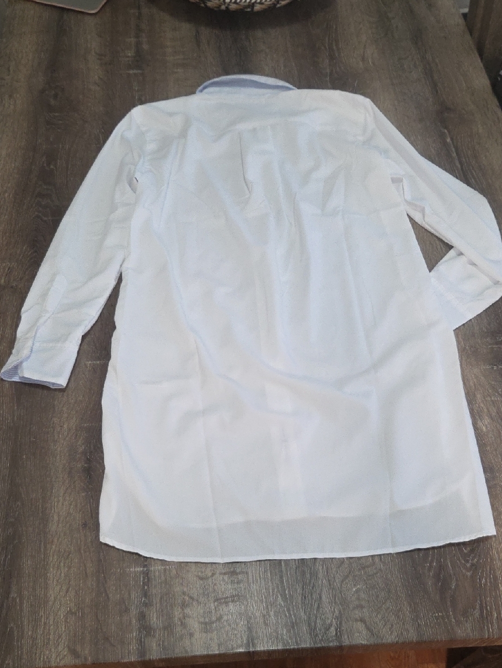 NEW! SUN50 White Long Sleeve Swim Cover-Up Shirt Relaxed High Low - Picture 10 of 13